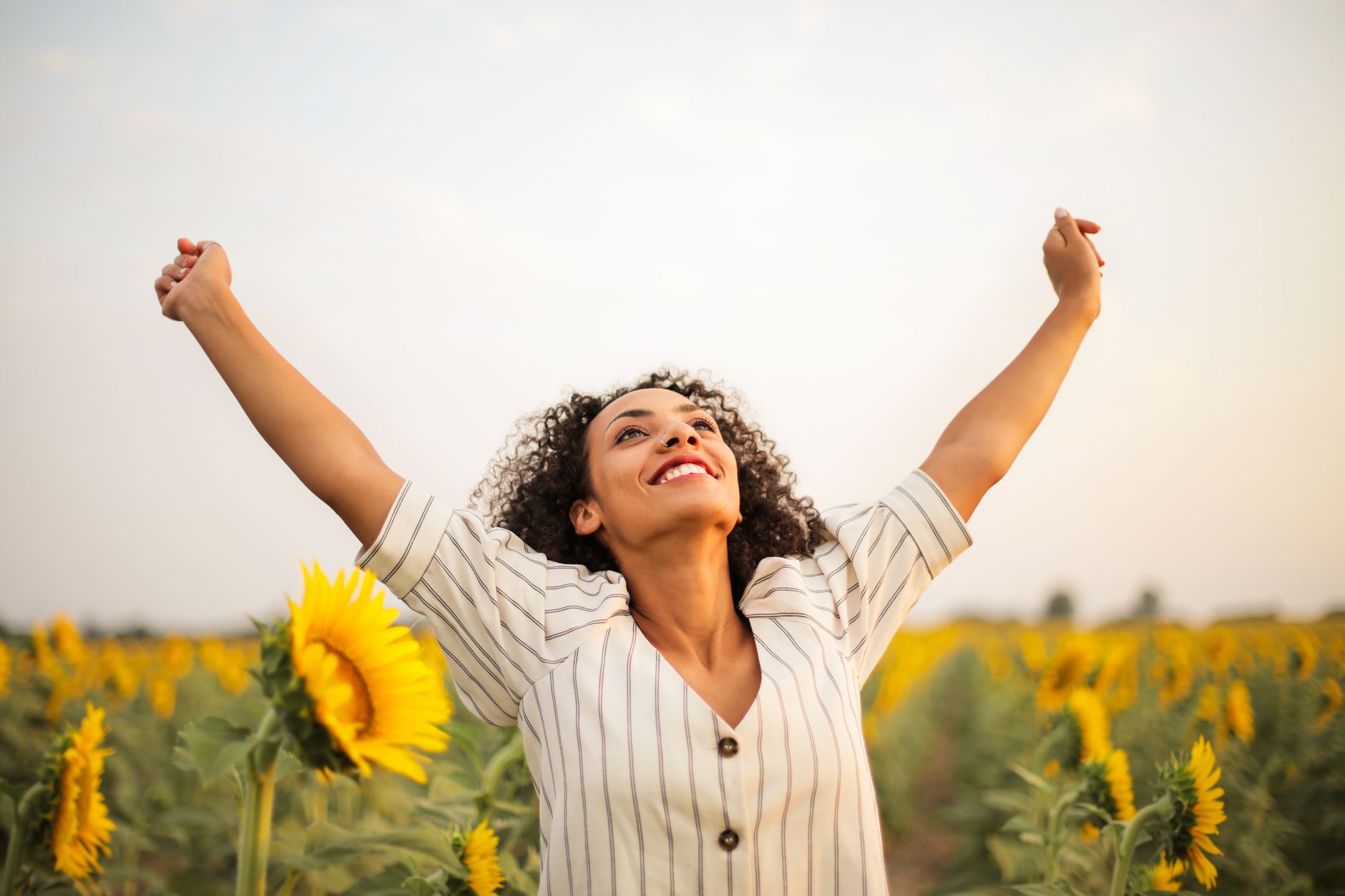 Person Happy Debt Free